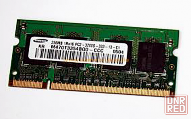 Оперативная память So-Dimm Ddr2 Samsung 256mb (M470t3354bg0-Ccc) б/у (арт-5043) Донецк - изображение 1