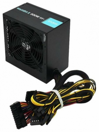 Блок питания Zalman Zm500-Xeii, 500w, Atx12v V2.3, Dual Forward Switching Circuit Design, 12cm Fan, Донецк