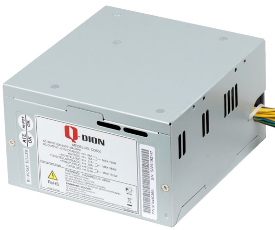 Блок питания Fsp Q-Dion Qd500 80+ 500 вт (Qd500 80+), Oem (арт-9393) Макеевка