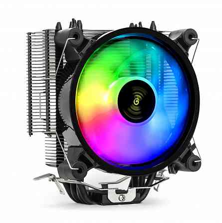 Кулер Exegate Dark Magic Exx400v2-Pwm.Rgb (Al+Cu, черное покрытие, 4 тепл.трубки, Lga775/1150/1151/1 Макеевка