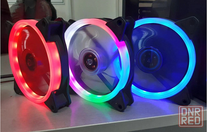 Wjf вентилятор для компьютера 120мм, 3pin, зелёная подсветка (арт-6750) Макеевка - изображение 1