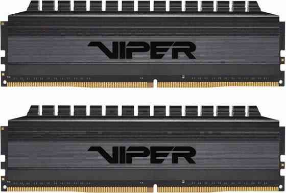 Оперативная память Dimm Ddr4 8gb 3200mhz Patriot Viper 4 Blackout (Pvb48g320c6k) (2x4gb Kit) (арт-96 Макеевка