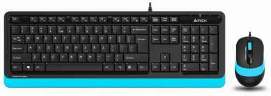 Комплект клавиатура+мышь A4tech Fstyler F1010 черный/черный (F1010 Blue) (арт-5153) Макеевка