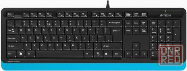 Клавиатура A4tech Fstyler Fk10 Black-Blue Usb черный (арт-8115) Макеевка - изображение 1