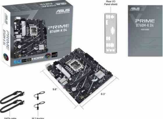 Материнская плата Asus Prime B760m-K D4 Socket 1700 B760 2xddr4 1xpci-E 16x 2xpci-E 1x 4xsata Iii Ma Макеевка