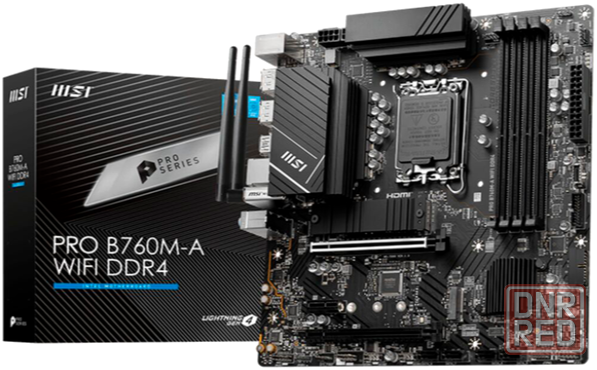 Материнская плата Msi Pro B760m-A Wifi Ddr4matx, Ret Lga 1700 (арт-9536) Макеевка - изображение 1