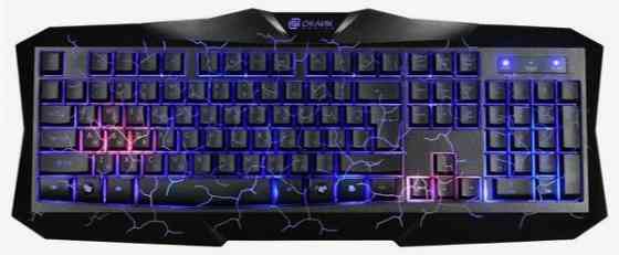 Игровой комплект Oklick Hs-Hkm100g черный 2.2м мониторы оголовье Hs-Hkm100g (арт-4613) Макеевка