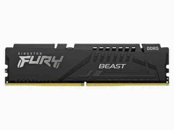 Kingston Fury Beast Black Ddr5 Dimm 5200mhz Pc-41600 Cl40 - 8gb Kf552c40bb-8 Oem (арт-6215) Макеевка