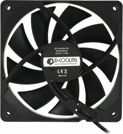 Вентилятор для корпуса Id-Cooling 120x120mm 3pin 1250rpm Black (Fl-12025k) (арт-1788) Макеевка