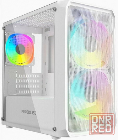 Корпус Powercase Mistral Micro A3w Argb, Tempered Glass, 2x 140mm Argb Pwm+1x 120mm Argb Pwm, белый, Макеевка - изображение 1