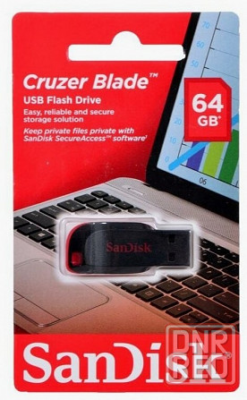 Usb Flash Drive 64gb - Sandisk Cruzer Blade Sdcz50-064g-B35 (арт-3140) Макеевка - изображение 1