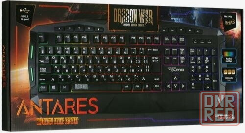 Клавиатура Qumo Antares K60, игровая, проводная, мембранная, 114 клавиш, Usb, подсв, чёрная (арт-818 Макеевка - изображение 3