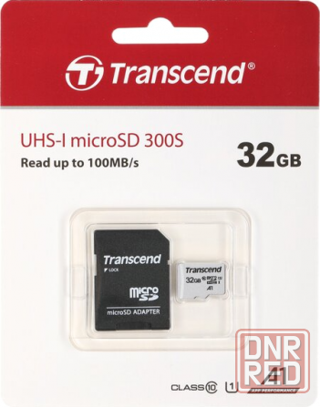 Карта памяти 32gb Transcend Ts32gusd300s-A Microsdhc Class 10 U1 300s + адаптер (арт-7013) Макеевка - изображение 2