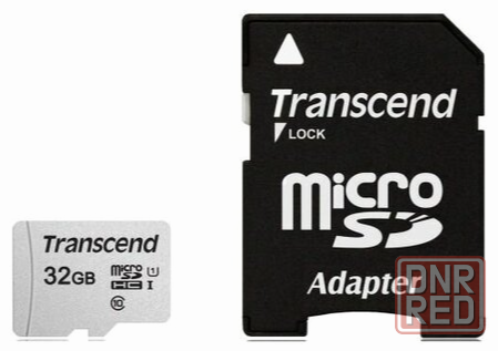 Карта памяти 32gb Transcend Ts32gusd300s-A Microsdhc Class 10 U1 300s + адаптер (арт-7013) Макеевка - изображение 1