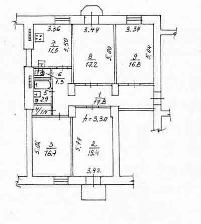 Продаю 4-х комнатную квартиру в Ворошиловском районе, ул. Артема Донецк