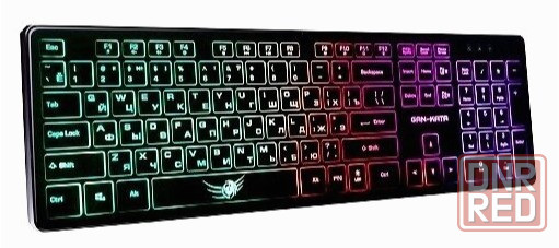 Клавиатура игровая Dialog Kgk-17u Black Gan-Kata 104кл. радужная подсветка - чёрная 1.6м (арт-7148) Макеевка - изображение 1