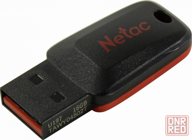 Флеш диск Netac U197 16gb , Usb2.0, пластиковая, черная (арт-8591) Макеевка - изображение 4