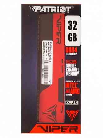 Оперативная память Patriot Memory Ddr4 32gb 3200mhz Viper Elite (Pve2432g320c8) (арт-2669) Макеевка