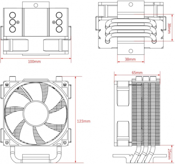 Устройство охлаждения(кулер) Id-Cooling Se-903-Xt Basic, 92мм, Ret (арт-2937) Макеевка