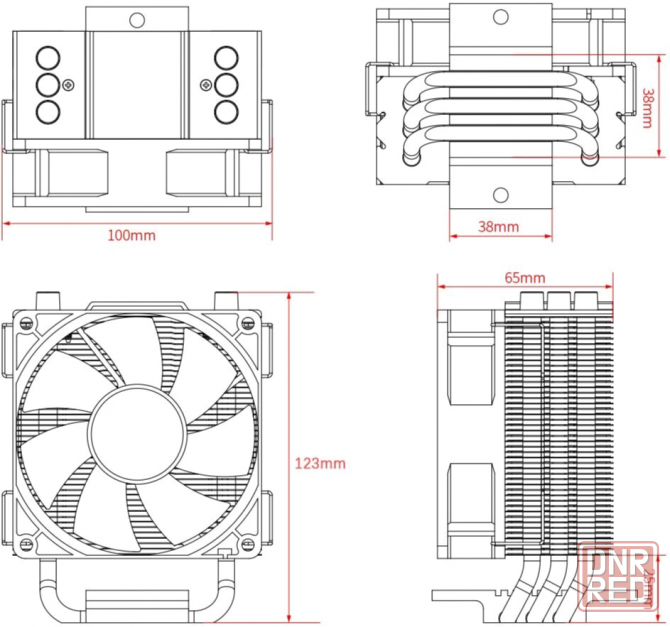 Устройство охлаждения(кулер) Id-Cooling Se-903-Xt Basic, 92мм, Ret (арт-2937) Макеевка - изображение 4
