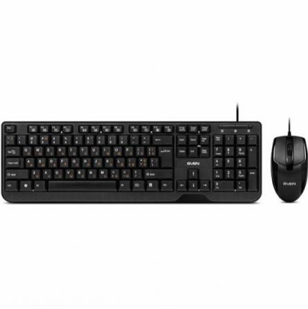 Комплект клавиатура и мышь Sven Kb-S330c черный (Sv-017309) (арт-9032) Макеевка