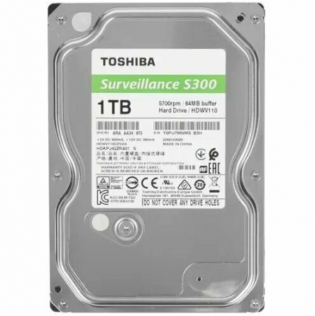Жесткий диск 3.5" Toshiba S300 1 тб Surveillance (Hdwv110uzsva) (арт-9735) Макеевка