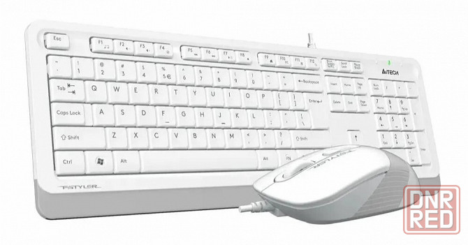Комплект (клавиатура+мышь) A4tech Fstyler F1010, Usb, проводной, белый и серый [F1010 White] (арт-58 Макеевка - изображение 4