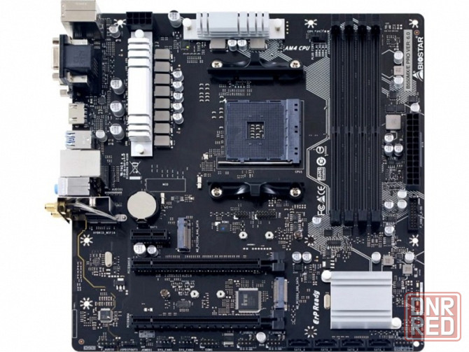 Материнская плата Biostar B550mx/E Pro Soc-Am4 Amd B550 4xddr4 Matx Ac`97 8ch(7.1) Gblan Raid+Vga+Dv Макеевка - изображение 1