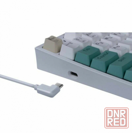 Игровая клавиатура Redragon Veigar Ru, Rgb, Bt+2.4g, бело-голубой, беспроводная (арт-2204) Макеевка - изображение 4