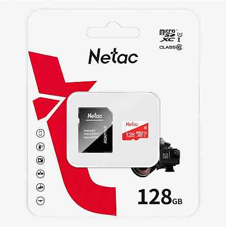 Карта памяти Microsdhc Netac P500 Eco Nt02p500eco-128g-R 128gb (с Sd адаптером) (арт-9252) Макеевка