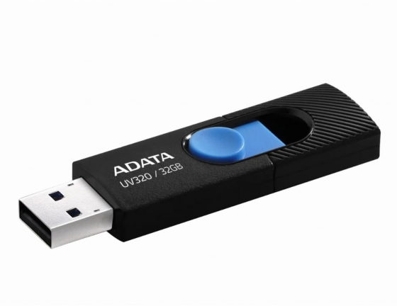Флэш-накопитель A-Data Uv320 32гб, Usb3.2, черный/синий(Auv320-32g-Rbkbl) (арт-4069) Макеевка