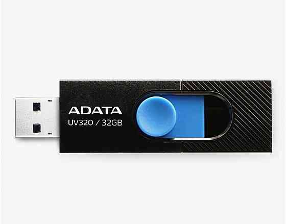 Флэш-накопитель A-Data Uv320 32гб, Usb3.2, черный/синий(Auv320-32g-Rbkbl) (арт-4069) Макеевка