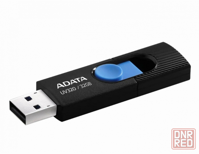 Флэш-накопитель A-Data Uv320 32гб, Usb3.2, черный/синий(Auv320-32g-Rbkbl) (арт-4069) Макеевка - изображение 2