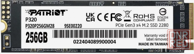 Твердотельный накопитель Ssd 256gb Patriot P320 (P320p256gm28) (арт-2732) Макеевка - изображение 1