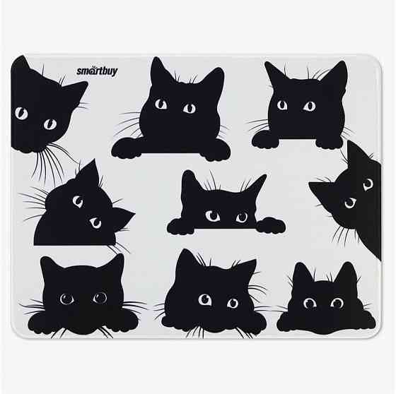 Коврик для мыши Smartbuy Cat-1, 360*270*3мм, ткань+резиновая основа, 365523 (арт-3466) Макеевка