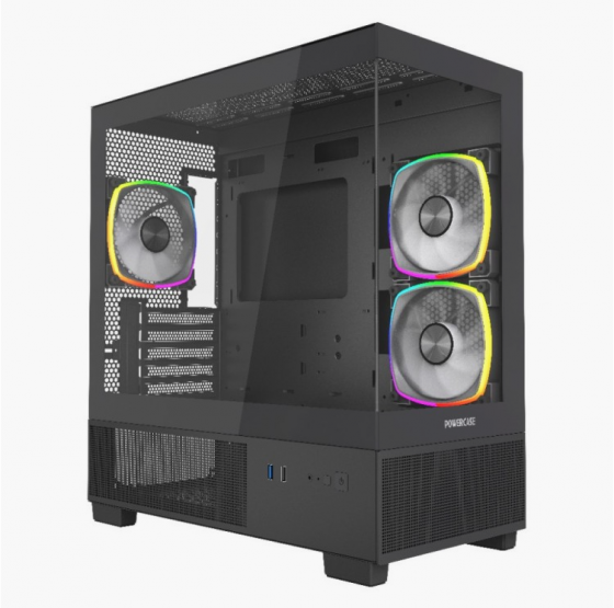 Компьютерный корпус Powercase Vision Micro M3b Tg Argb Black (Cvmmb-A3) (арт-1793) Макеевка