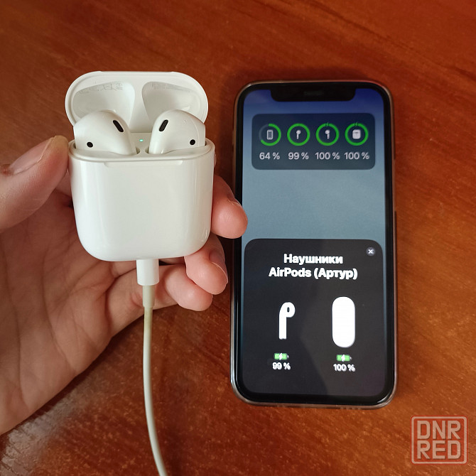 Наушники Apple AirPods 2, беспроводные, оригинал Донецк - изображение 6