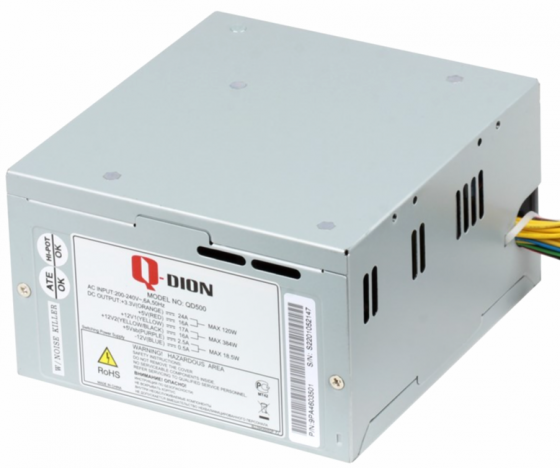 Блок питания Fsp Q-Dion Qd500 80+ 500 вт (Qd500 80+), Oem (арт-6471) Макеевка