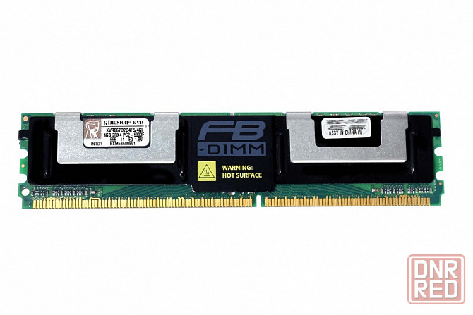 серверная память KINGSTON 4GB 667MHz DDR2 ECC Fully Buffered CL5 DIMM 2Rx4 [KVR667D2D4F5/4G] Донецк - изображение 1