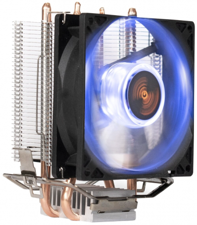 Кулер Exegate Ex286297rus Wizard Exx200-Pwm.Blue (Al+Copper, 2 трубки, Lga775/115*/1200/Am2-Am4/Fm1/ Донецк