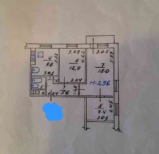 3-комнатная квартира ул. 130 таганрогской дивизии 10 а Мариуполь