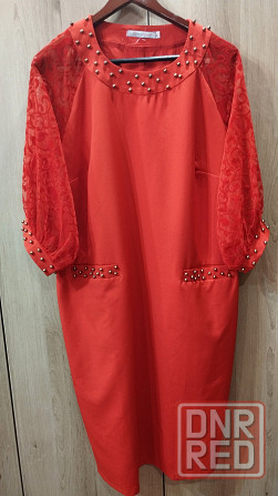 Новое платье 56 рр красное Макеевка - изображение 1