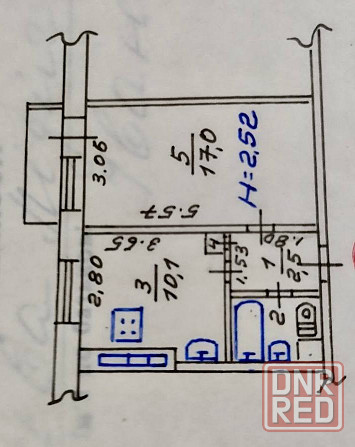 Продаётся 1 к квартира в Левобережном р-не, на Комсомольском бульваре. Мариуполь - изображение 6
