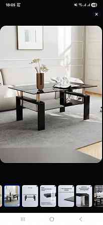 Стол стеклянный черный Донецк