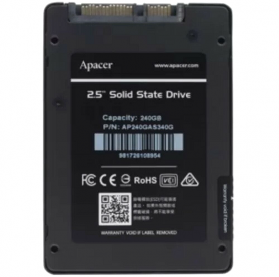 Твердотельный накопитель Ssd 2.5" Apacer 240gb As340 Ap240gas340g-1 (арт-2211) Макеевка