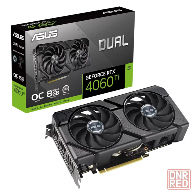 Видеокарта Asus Nvidia Geforce Rtx 4060 Ti 8gb Dual-Rtx4060ti-O8g-Evo/Rtx4060ti, Hdmi, Dp*3,8g, D6 ( Макеевка - изображение 2