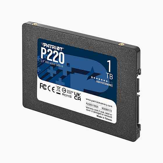 Ssd накопитель Patriot P220 P220s1tb25 1тб, 2.5 (арт-1086) Макеевка