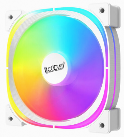 Вентилятор Pccooler Ef120 Argb White 4pin Pwm + 3pin Argb, 600-1500 об/мин Retail (арт-6210) Макеевка