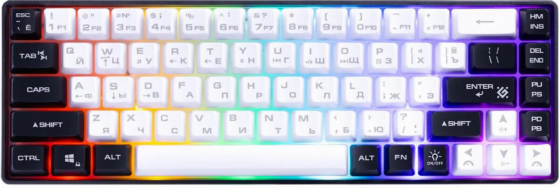 Клавиатура Defender Aris Gk-349, Usb, белый + черный [45349] (арт-1968) Макеевка