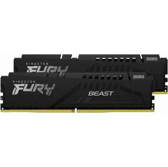 Оперативная память Kingston Ddr5 32gb (2х16gb) 5600mhz Pc-44800 Cl36 Fury Beast Black Expo (Kf556c36 Макеевка